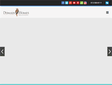 Tablet Screenshot of domainhomes.com